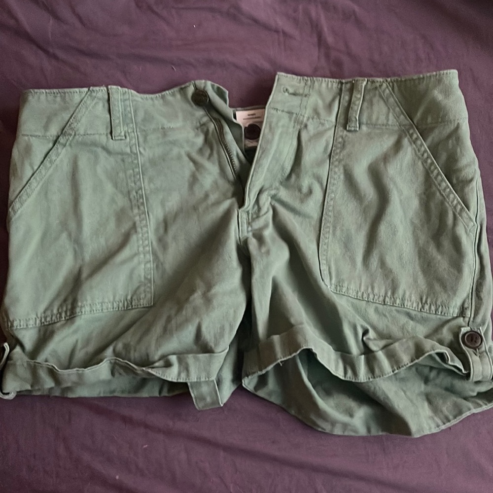 Sage green shorts Size 10